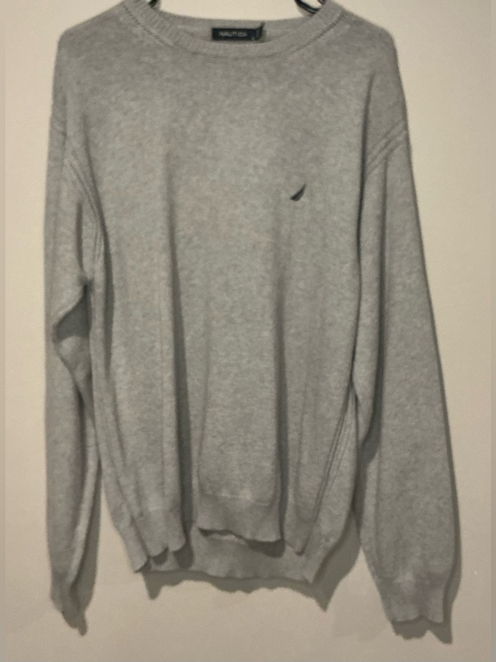 Nautica Men's Gray Crewneck Sweater